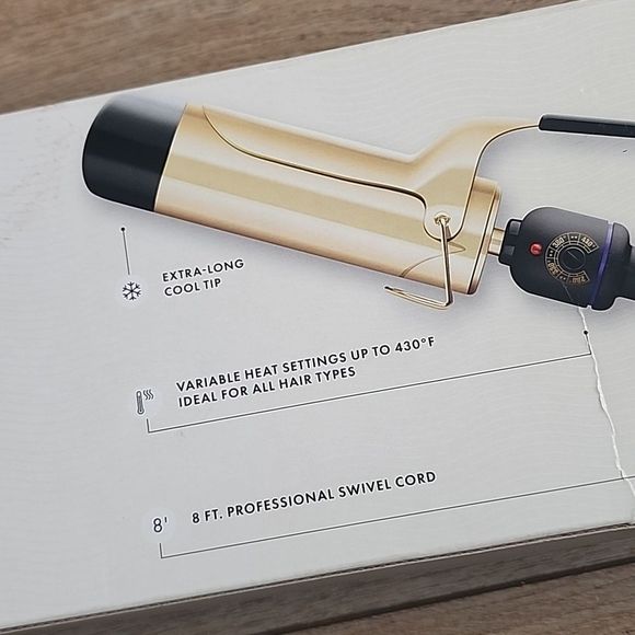 HOT TOOLS Pro Artist 24K Gold Jumbo Curling Iron | Long Lasting, Defined Curls - Picture 2 of 3